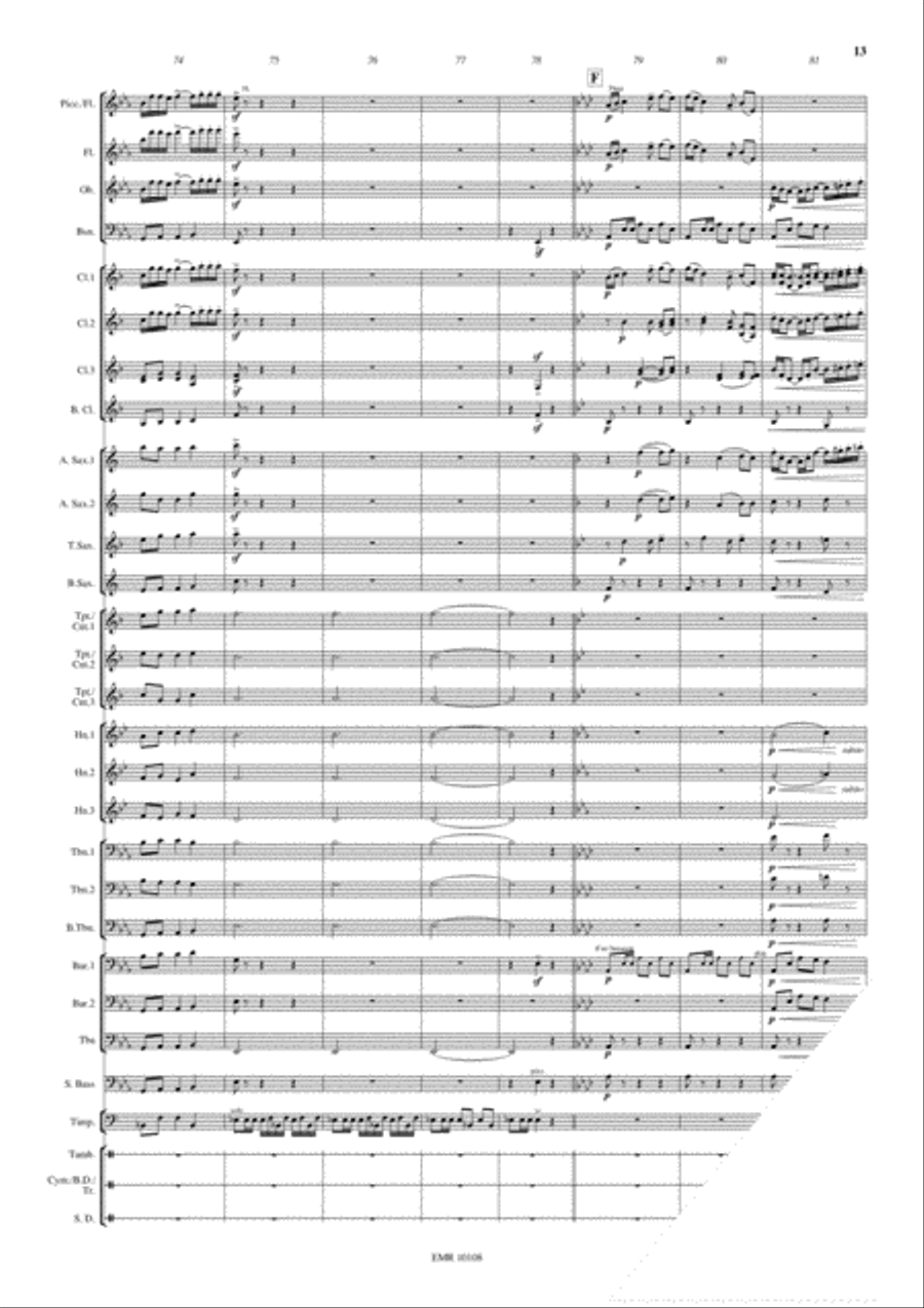Procession Of The Nobles Procession Of The Nobles Concert Band scores gallery preview page 14