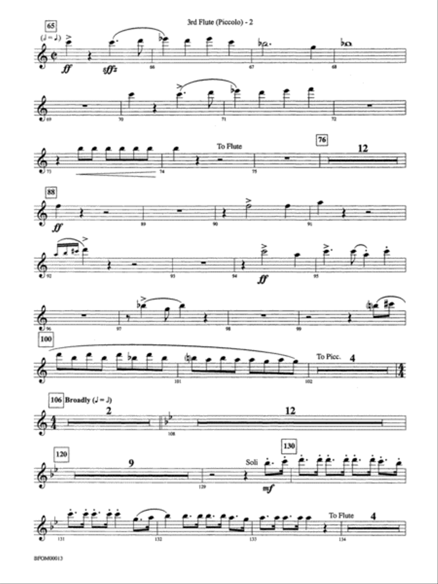 American Salute: 3rd Flute Full Orchestra scores gallery preview page 2
