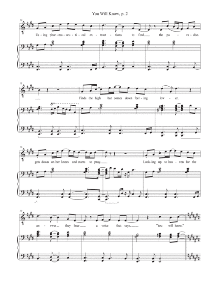 You Will Know Voice scores gallery preview page 3