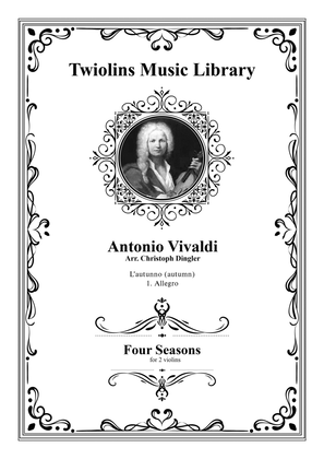 Book cover for Four Seasons, Concerto No. 3 – L'autunno (Autumn)