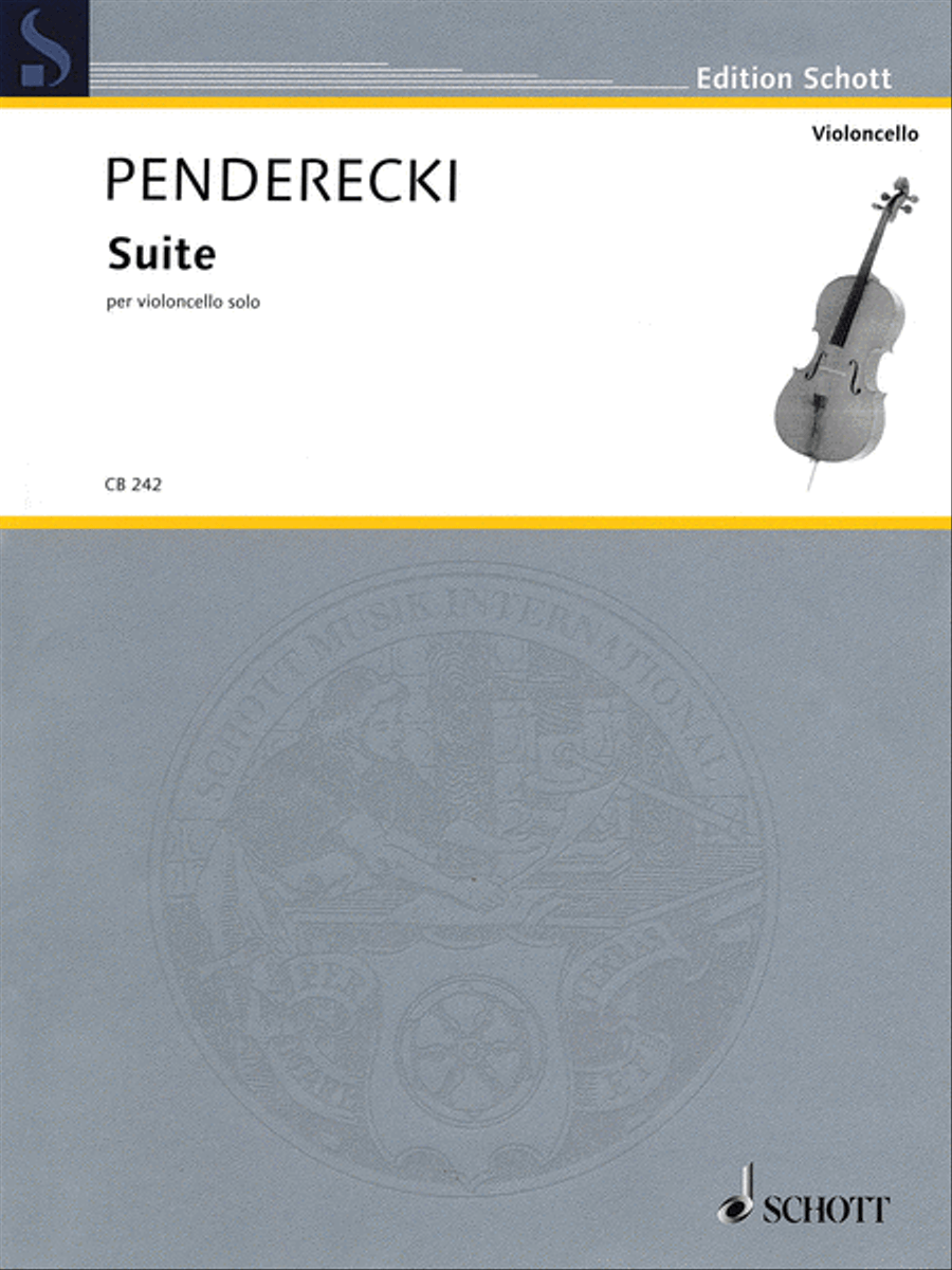 Suite Suite Cello Solo scores gallery preview page 1