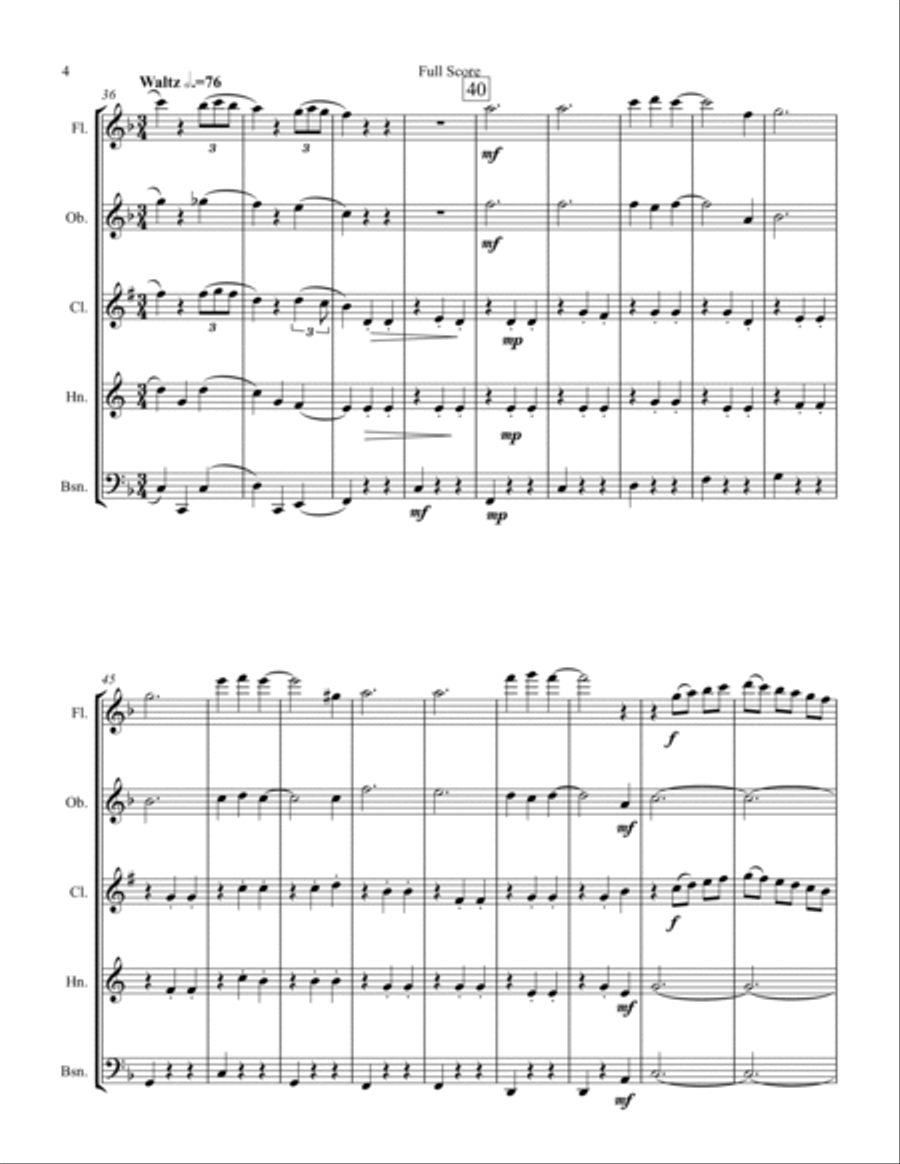 I'd Do Anything I'd Do Anything Woodwind Quintet scores gallery preview page 4