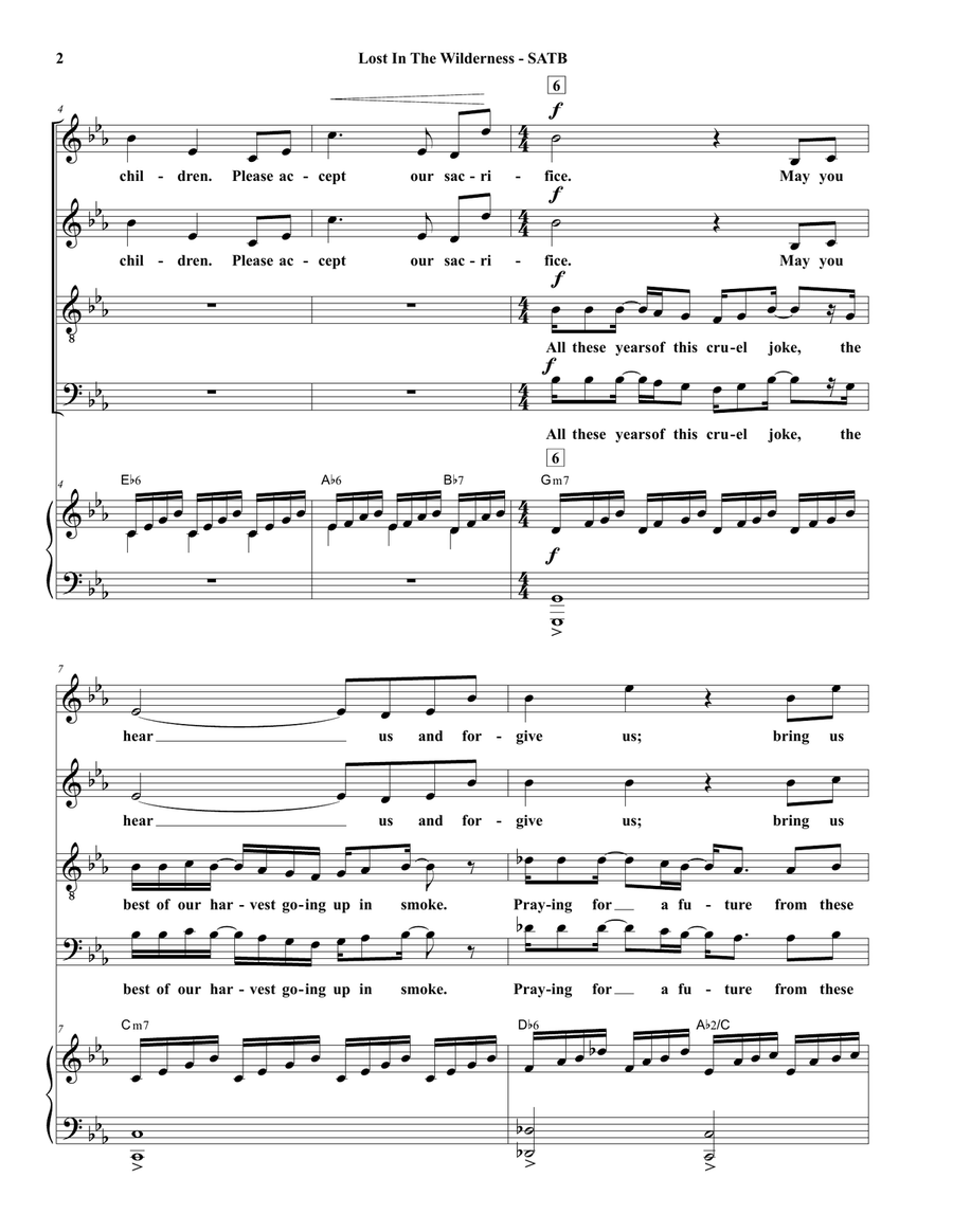 Lost In The Wilderness 4-Part scores gallery preview page 2