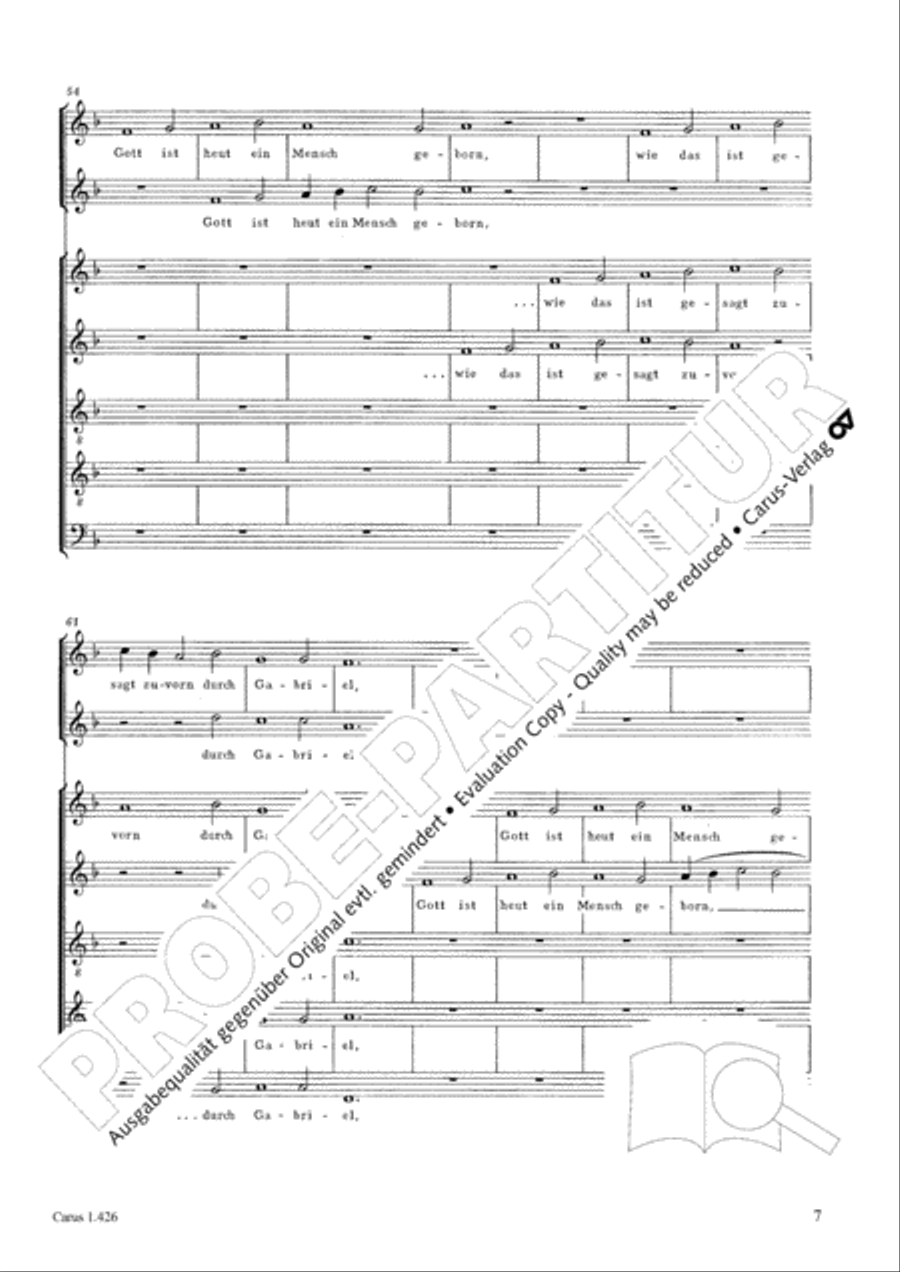 Singt, ihr lieben Christen all SATTB scores gallery preview page 7