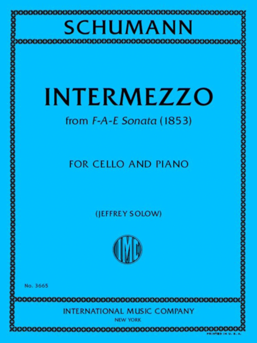 Intermezzo from F-A-E Sonata (1853)