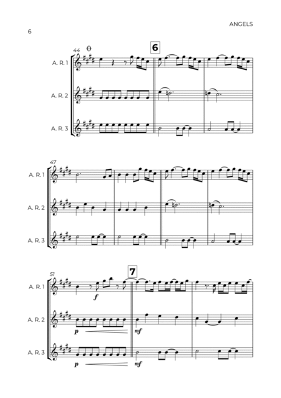 Angels Alto Recorder scores gallery preview page 6