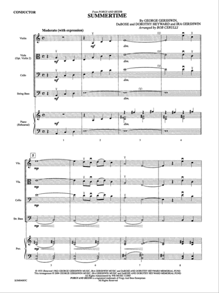 Summertime Summertime String Orchestra scores gallery preview page 3