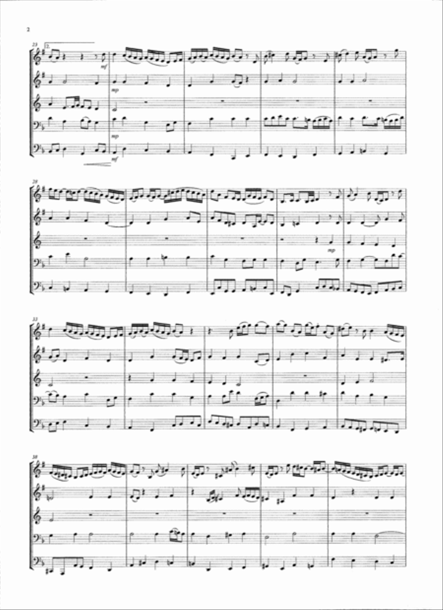 Wachet auf, ruft uns die Stimme Brass Ensemble scores gallery preview page 3