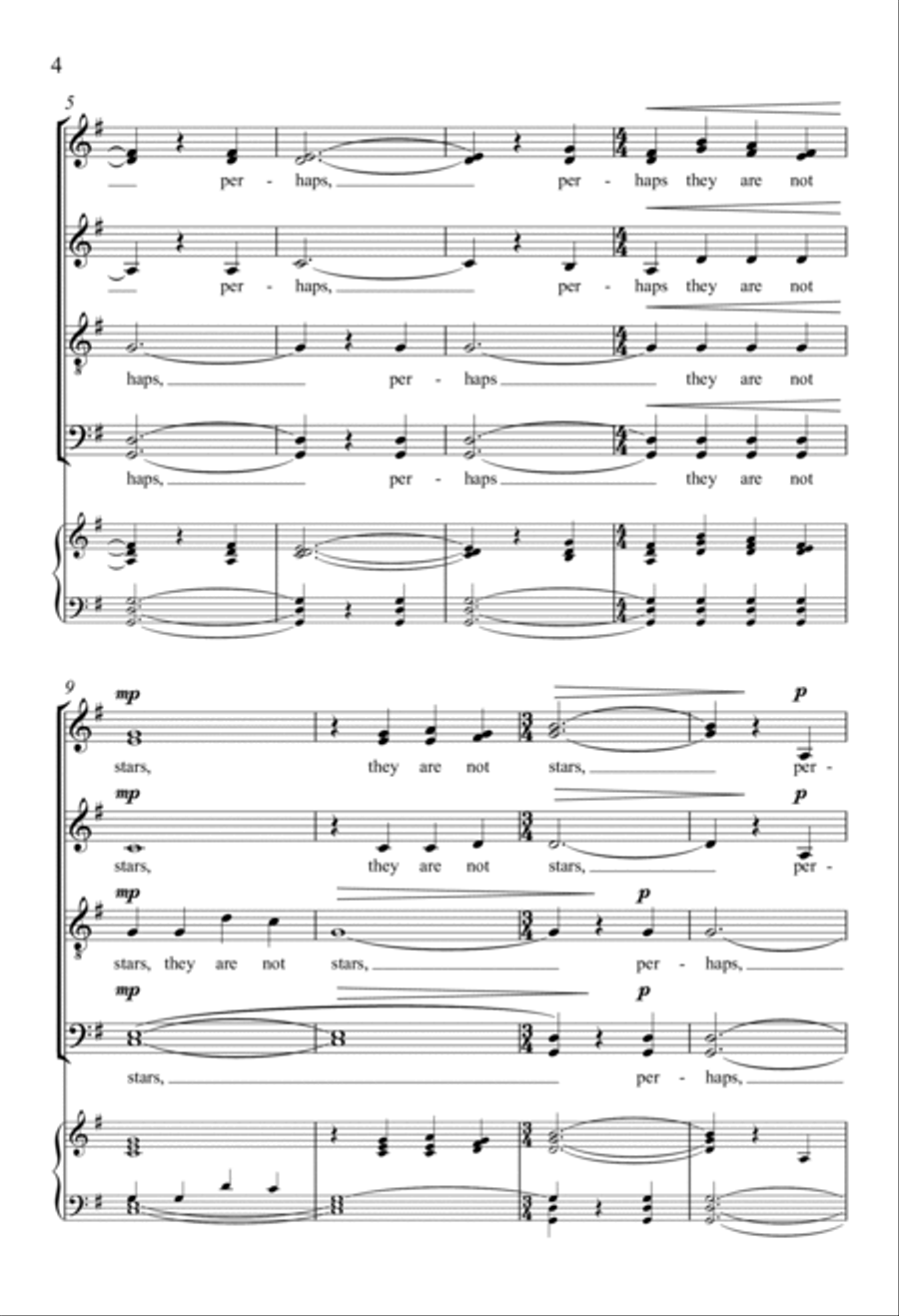 Perhaps They Are Not Stars Divisi scores gallery preview page 3