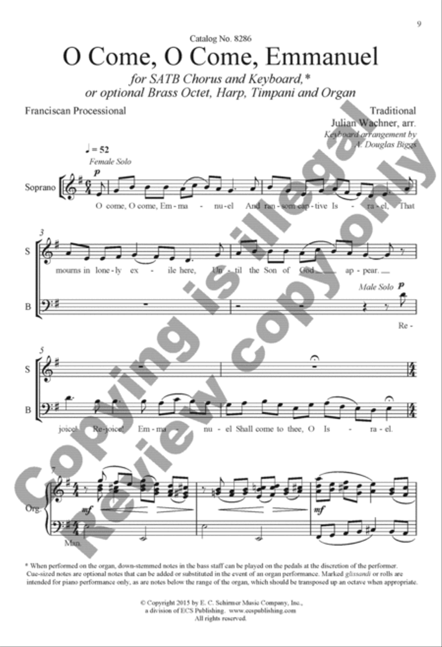 The Snow Lay On the Ground: Nine Festive Carol Settings 4-Part scores gallery preview page 5