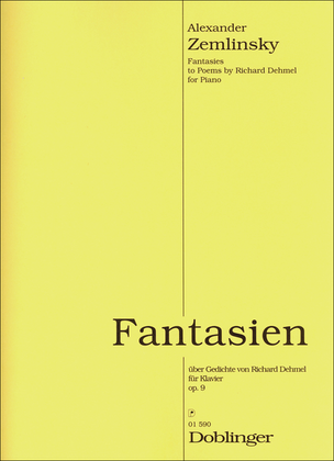 Book cover for Fantasien uber Gedichte von Richard Dehmel op. 9