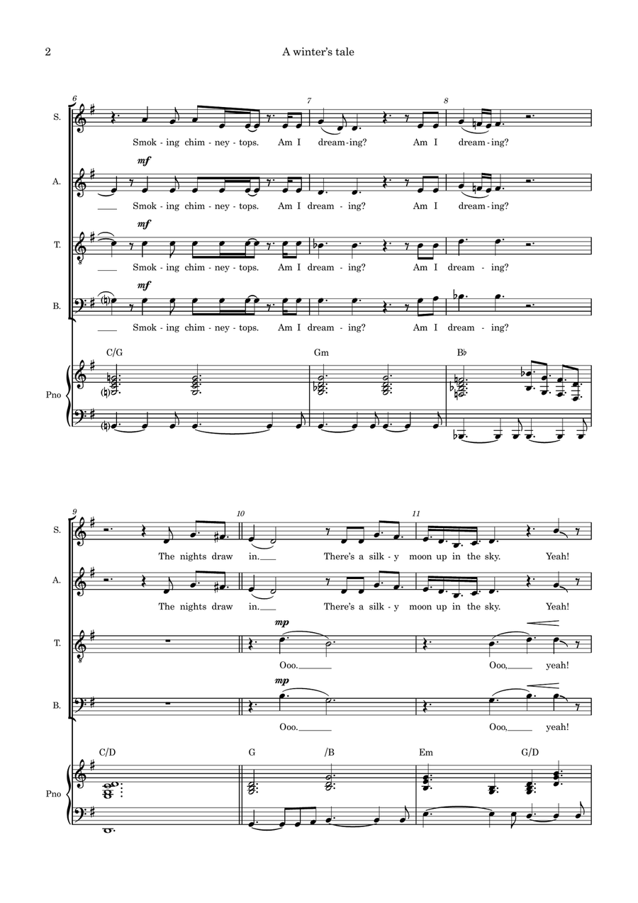 A Winter's Tale 4-Part scores gallery preview page 2