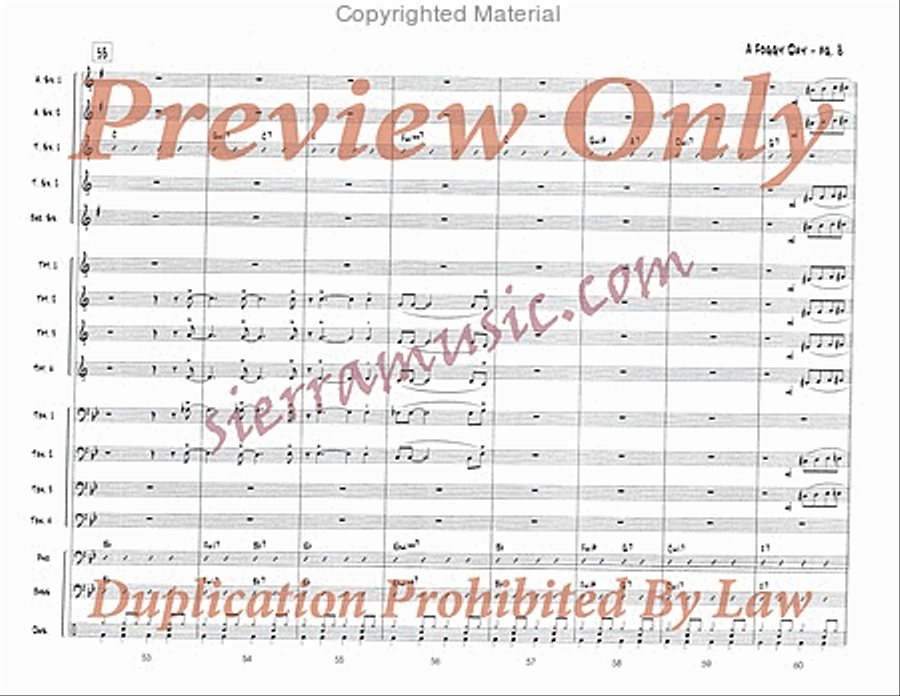 A Foggy Day A Foggy Day Big Band scores gallery preview page 9