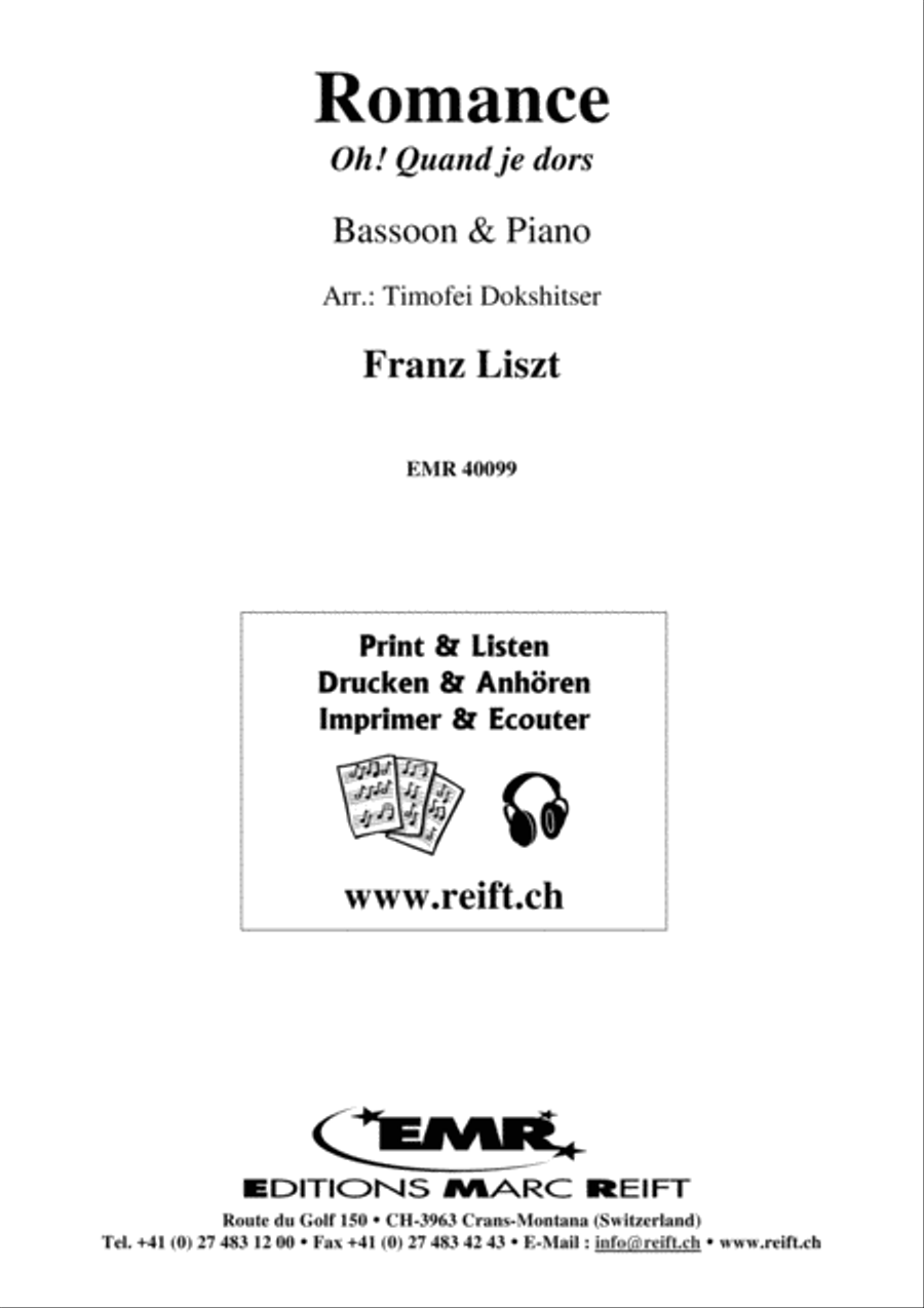 Romance Bassoon Solo scores gallery preview page 1
