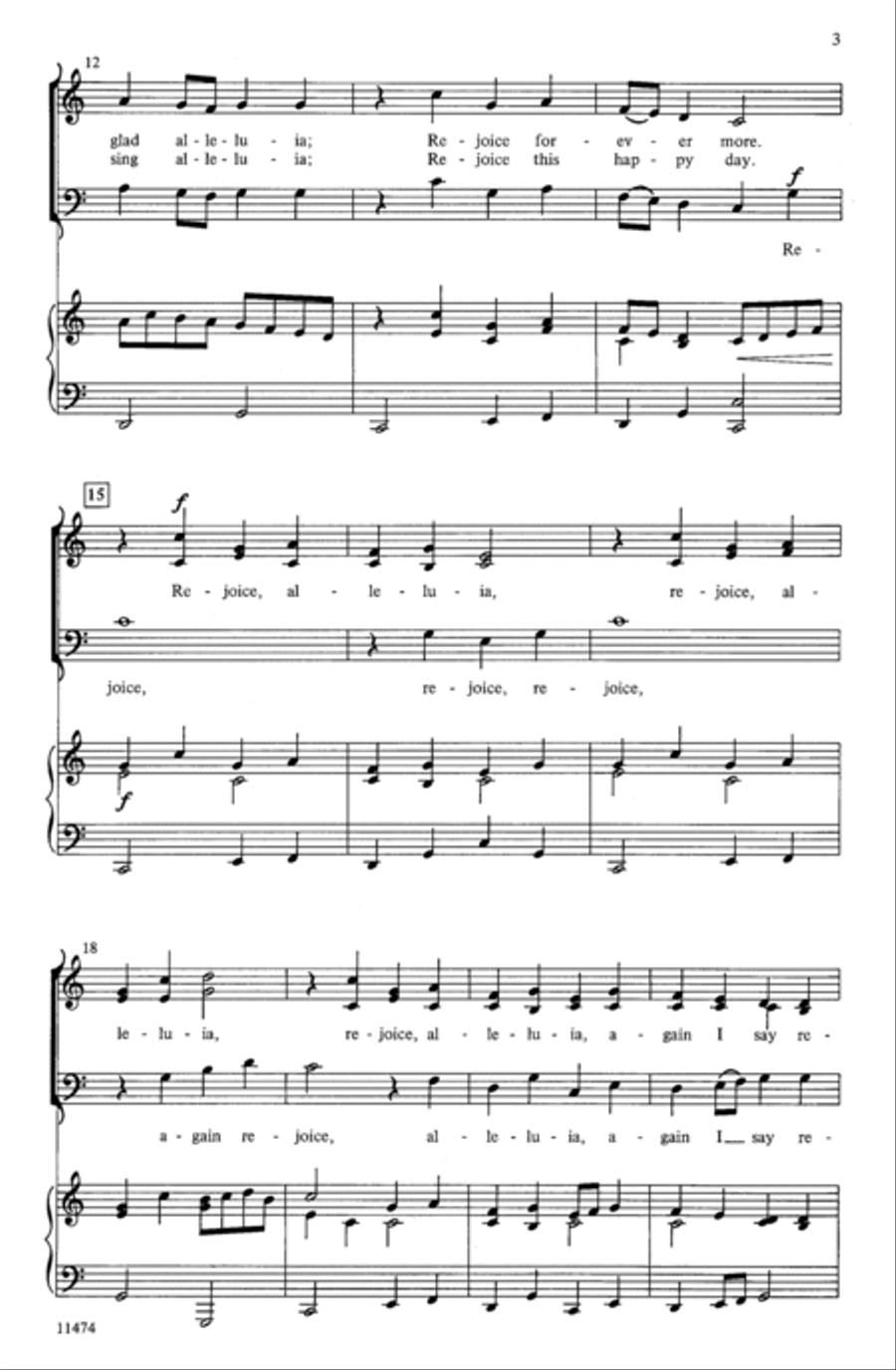 Rejoice! 3-Part scores gallery preview page 3