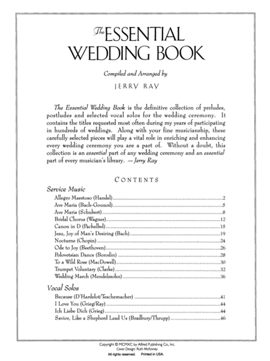 The Essential Wedding Book