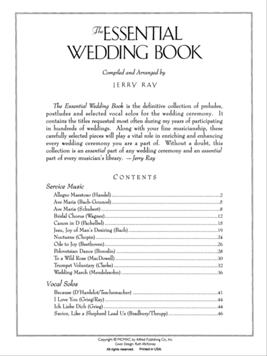 The Essential Wedding Book