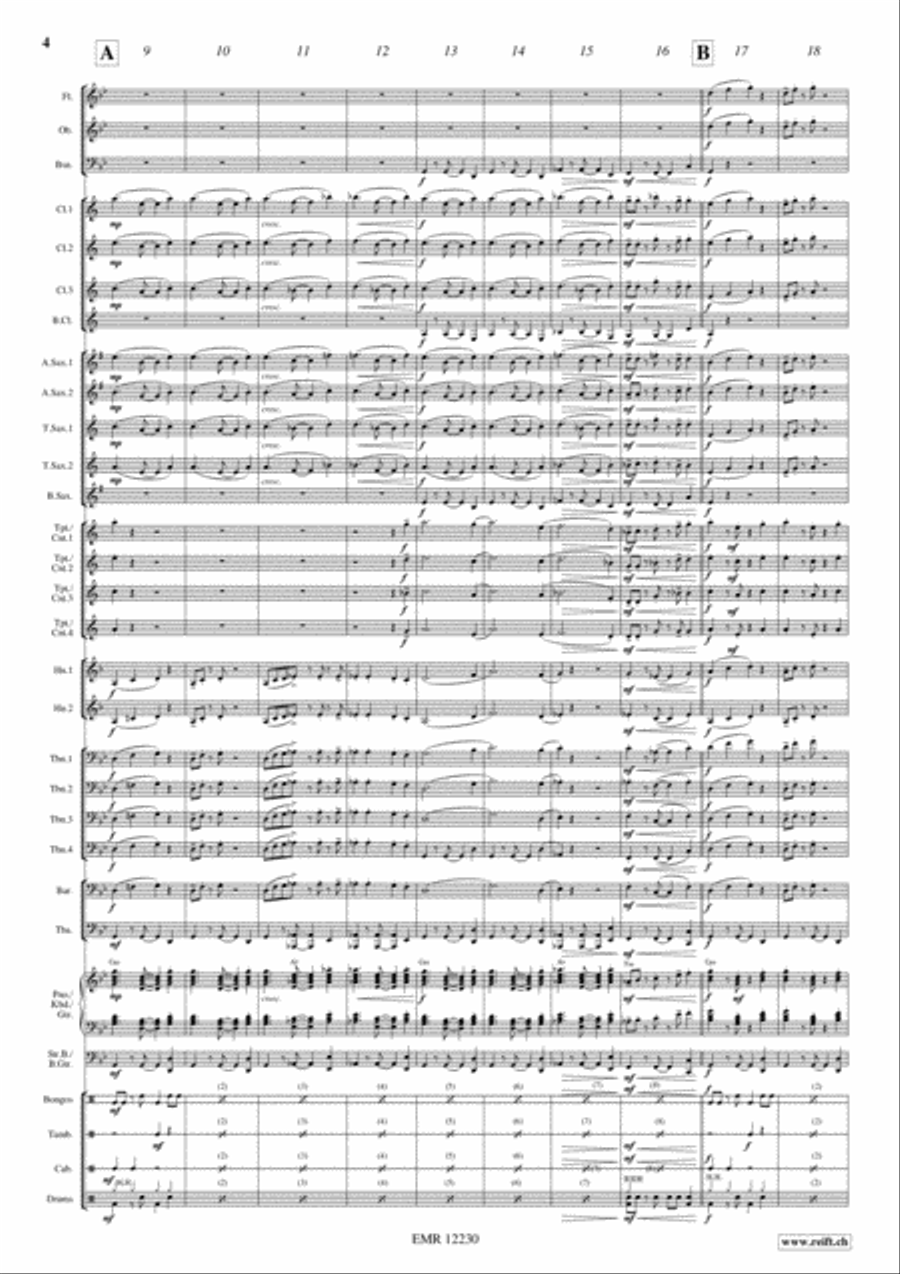 La Fiesta Se Calienta Concert Band scores gallery preview page 5