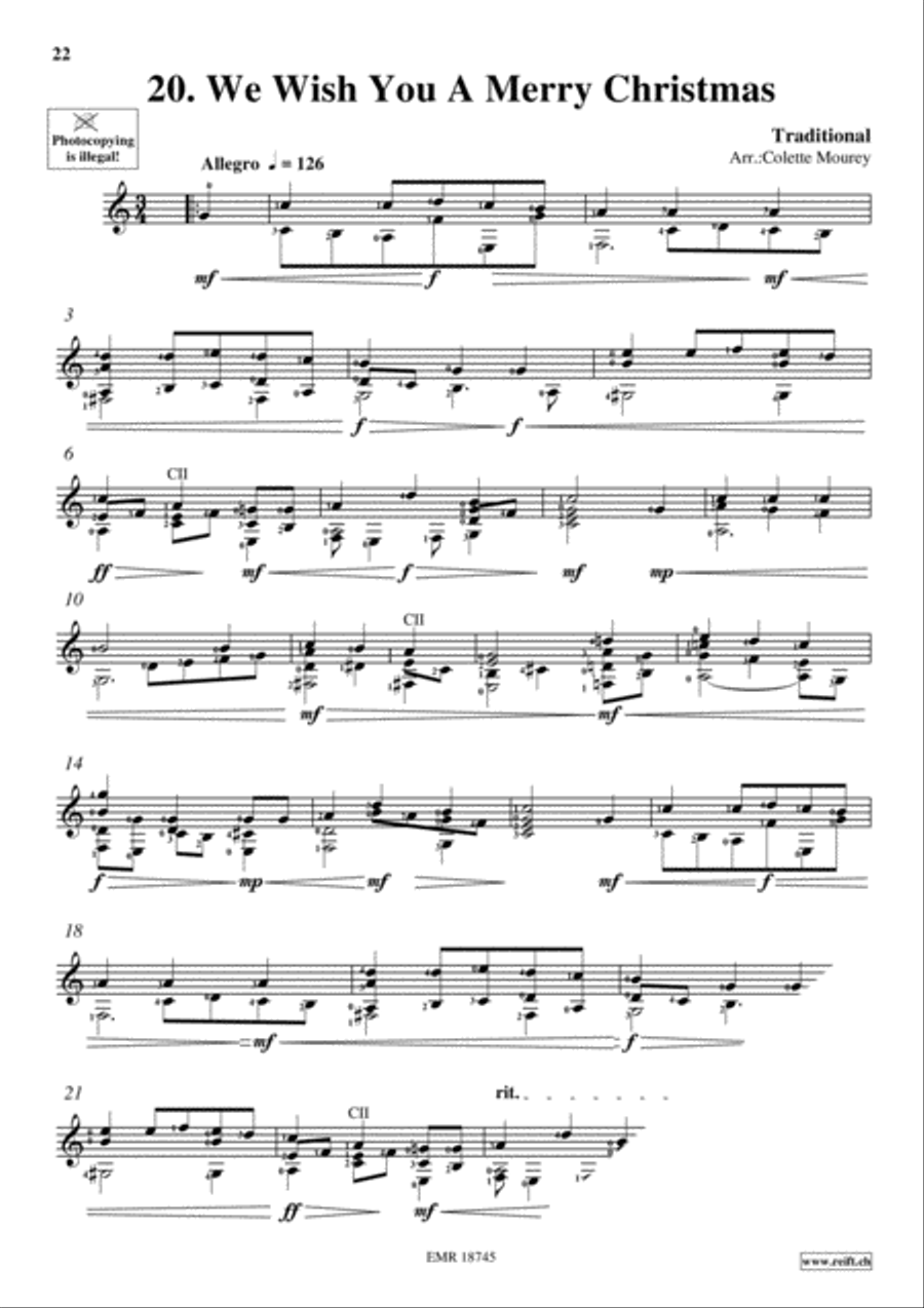 20 Greatest Christmas Hits Guitar scores gallery preview page 22