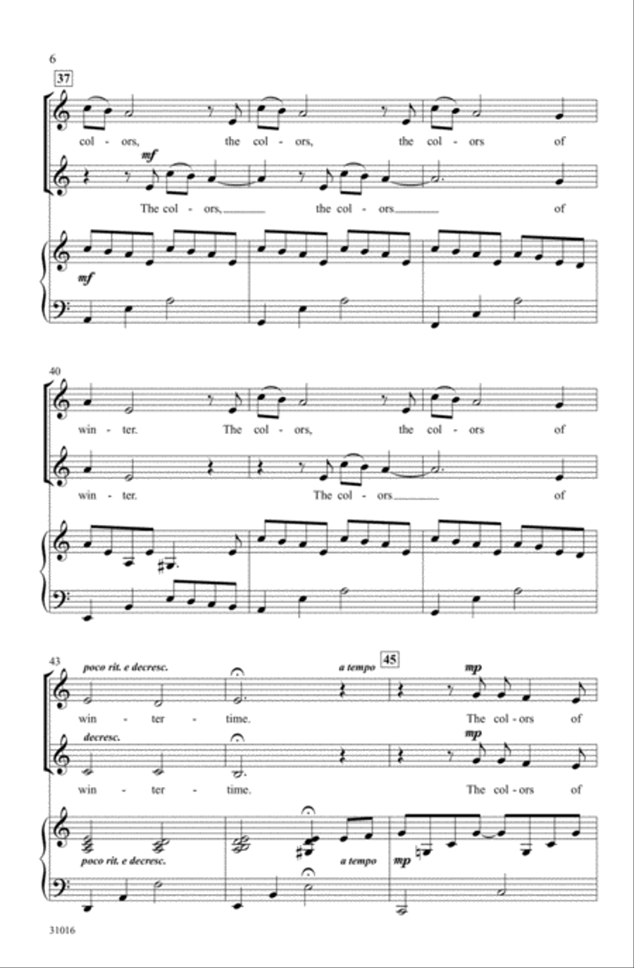 The Colors of Winter 2-Part scores gallery preview page 5