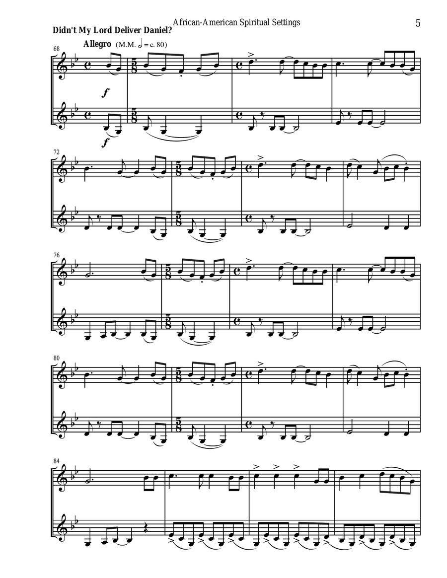 An Emerging American Music for clarinet duet Clarinet Duet scores gallery preview page 6
