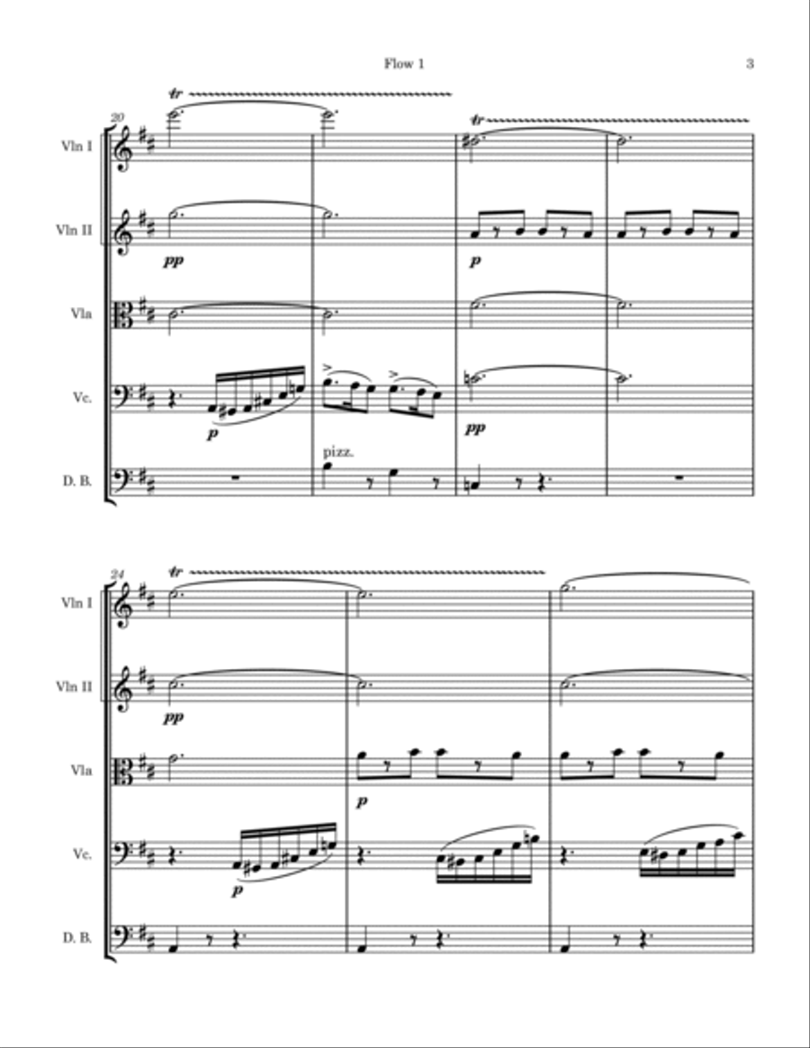 Barcarolle da Les contes d’Hoffmann String Orchestra scores gallery preview page 3