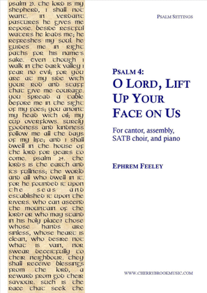 Book cover for Psalm 4: O Lord, Lift Up Your Face on Us