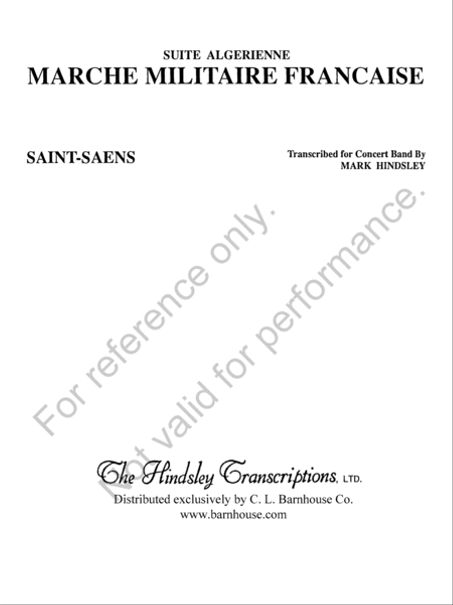 Marche Militaire Francaise Concert Band scores gallery preview page 2
