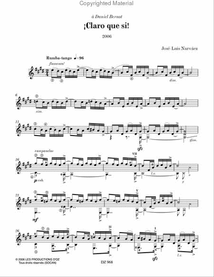 ¡Claro que si!, ¡Claro que no! Classical Guitar scores gallery preview page 2
