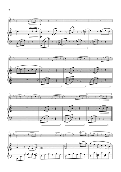Beethoven • Für Elise / Pour Elise • trumpet & piano sheet music image number null
