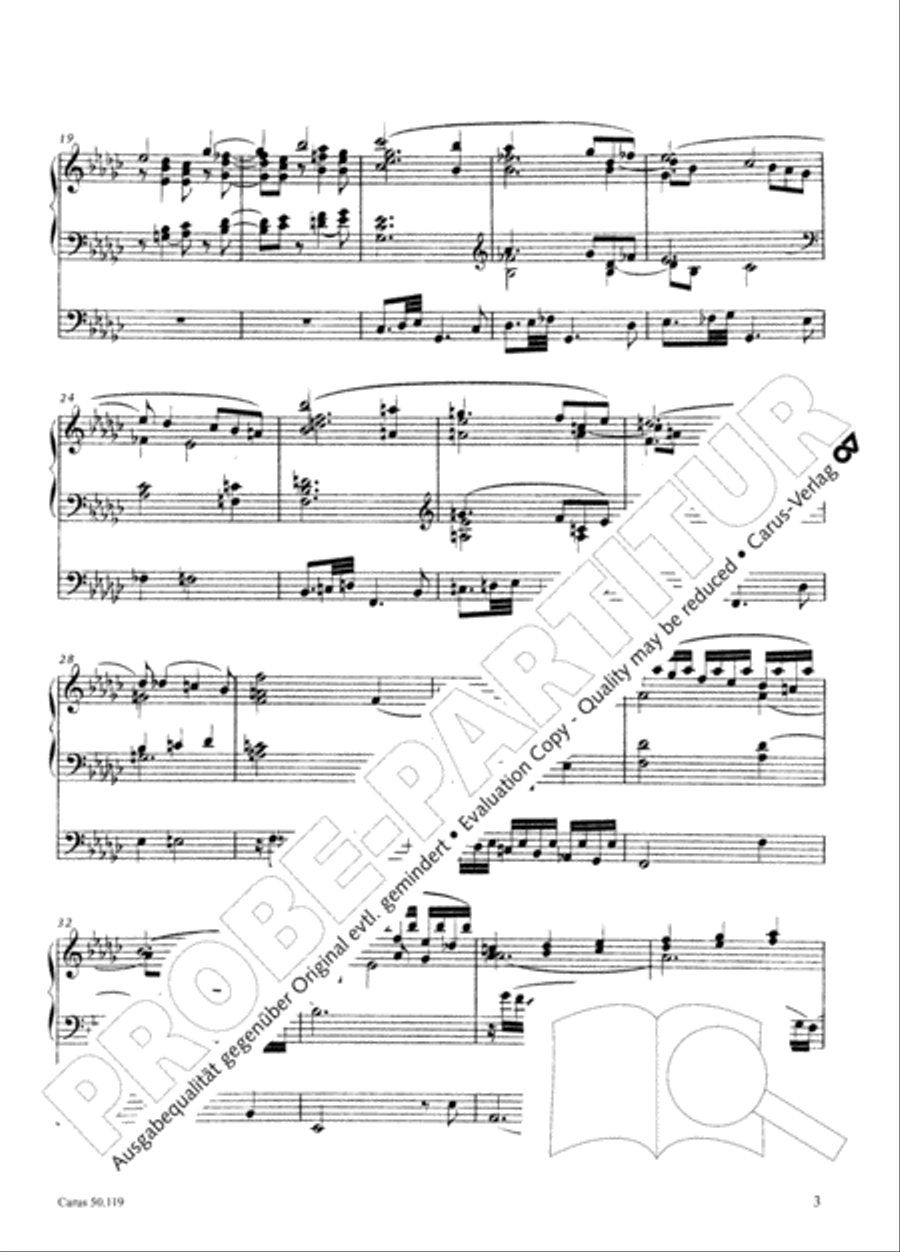 Organ Sonata No. 6 in E flat minor Organ scores gallery preview page 4