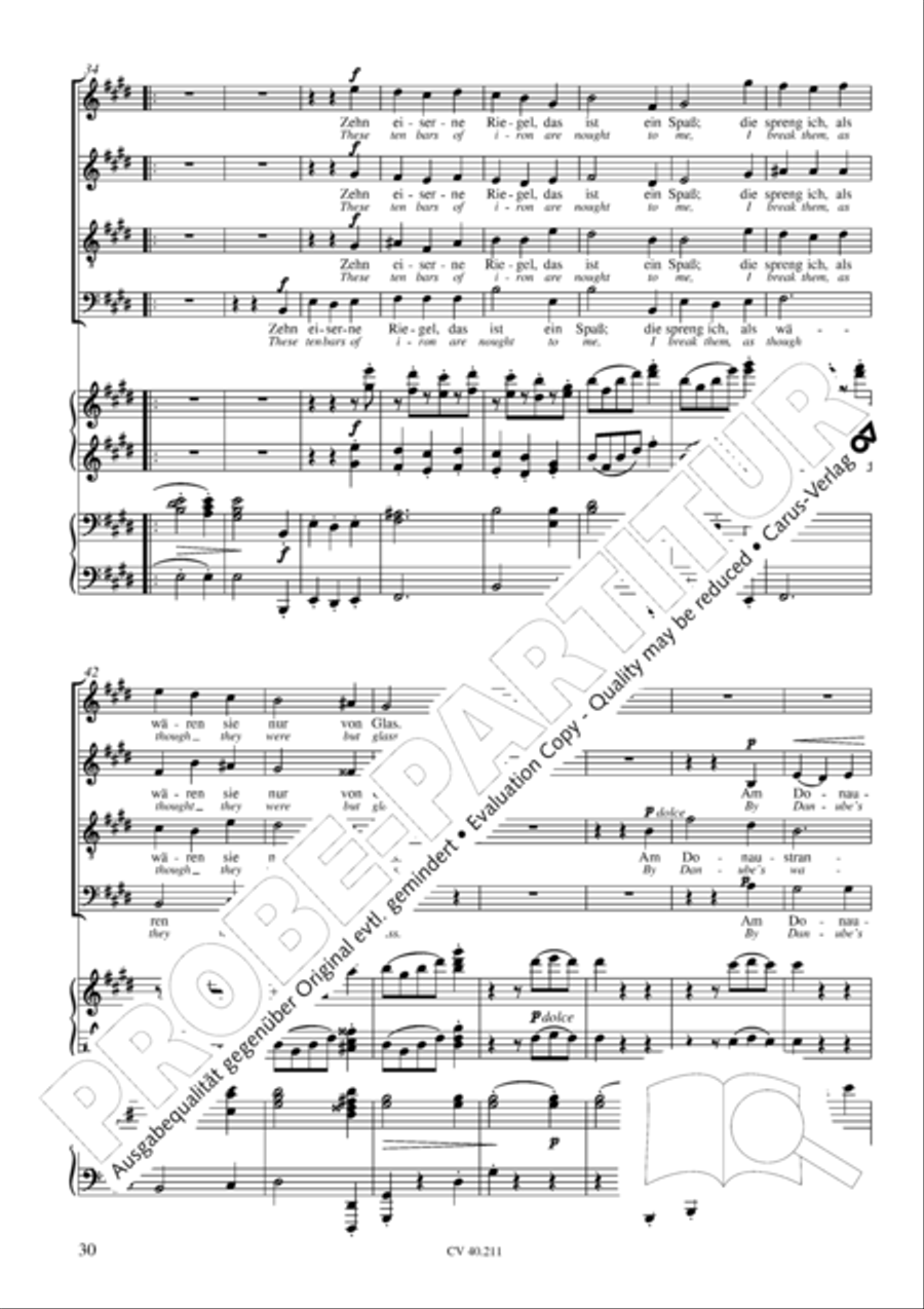 Liebeslieder-Walzer, Op. 52 Choir scores gallery preview page 31