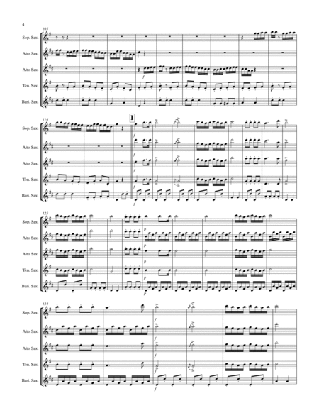 Rondo Alla Turka: Saxophone Quintet image number null