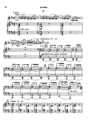 Book cover for Rimsky-Korsakov      Sheherazade II, for piano duet(1 piano, 4 hands), PR832