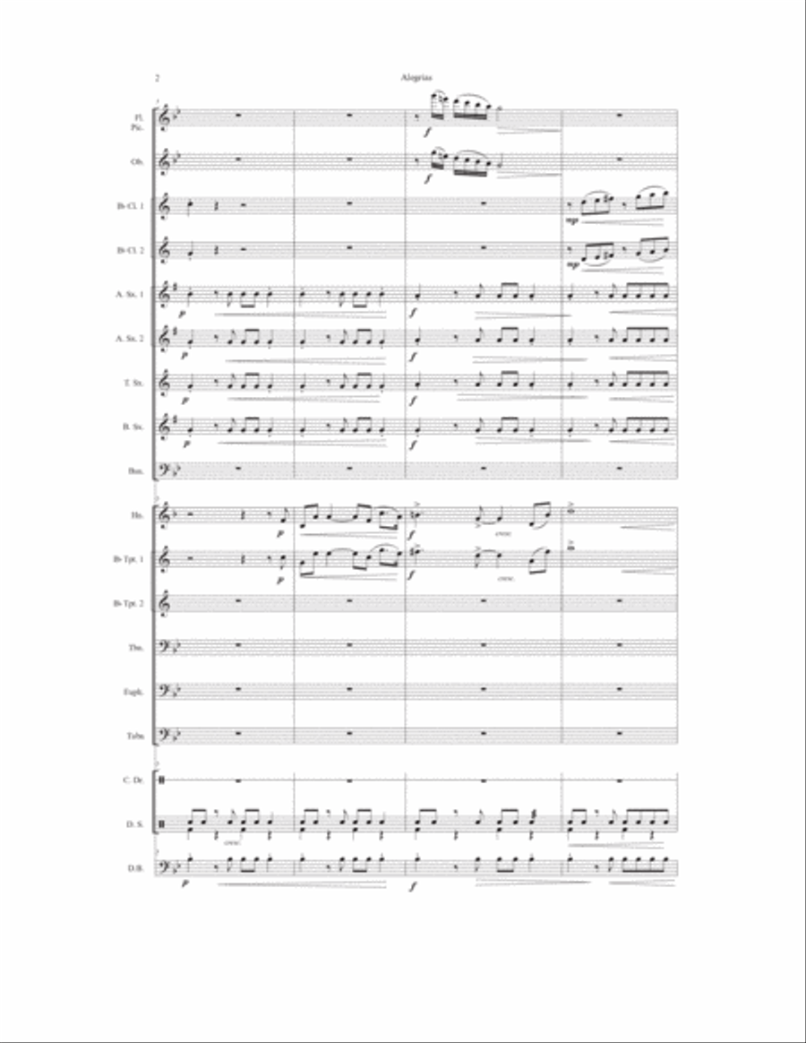 Joys (Alegrías) Concert Band scores gallery preview page 3