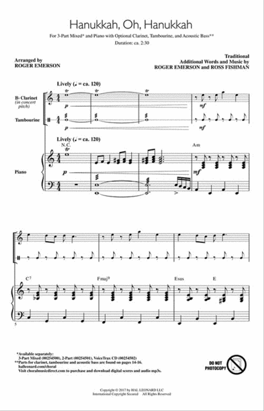 Hanukkah, Oh, Hanukkah Choir scores gallery preview page 2