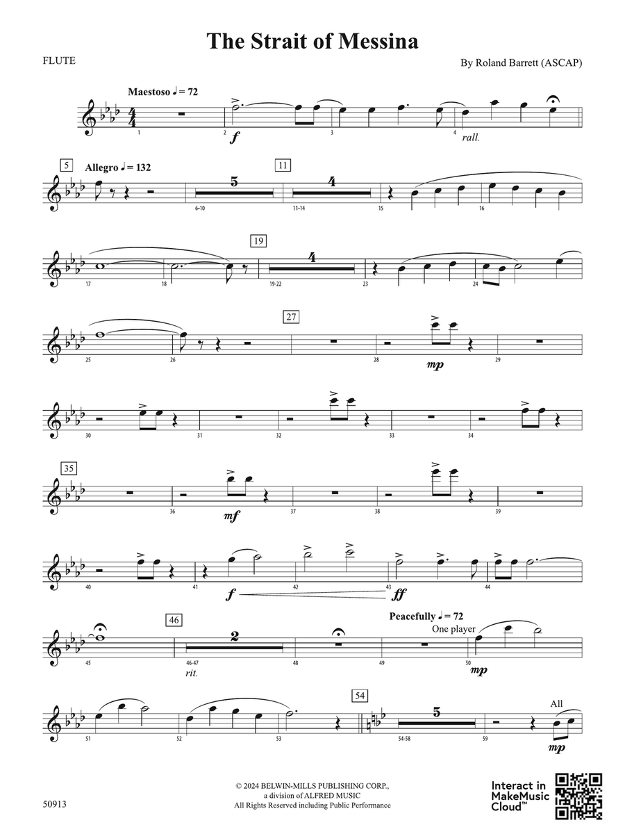 The Strait of Messina: Flute