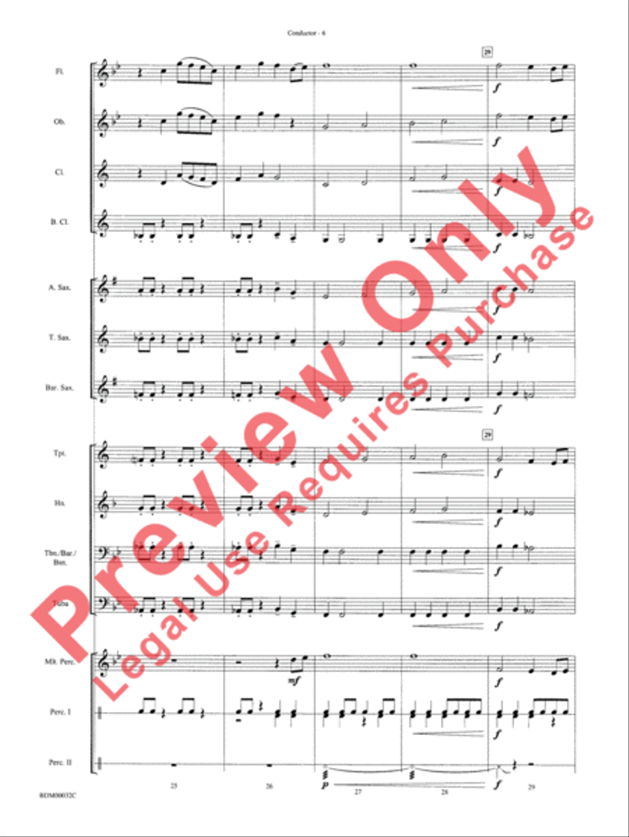 Spectrum Concert Band scores gallery preview page 9