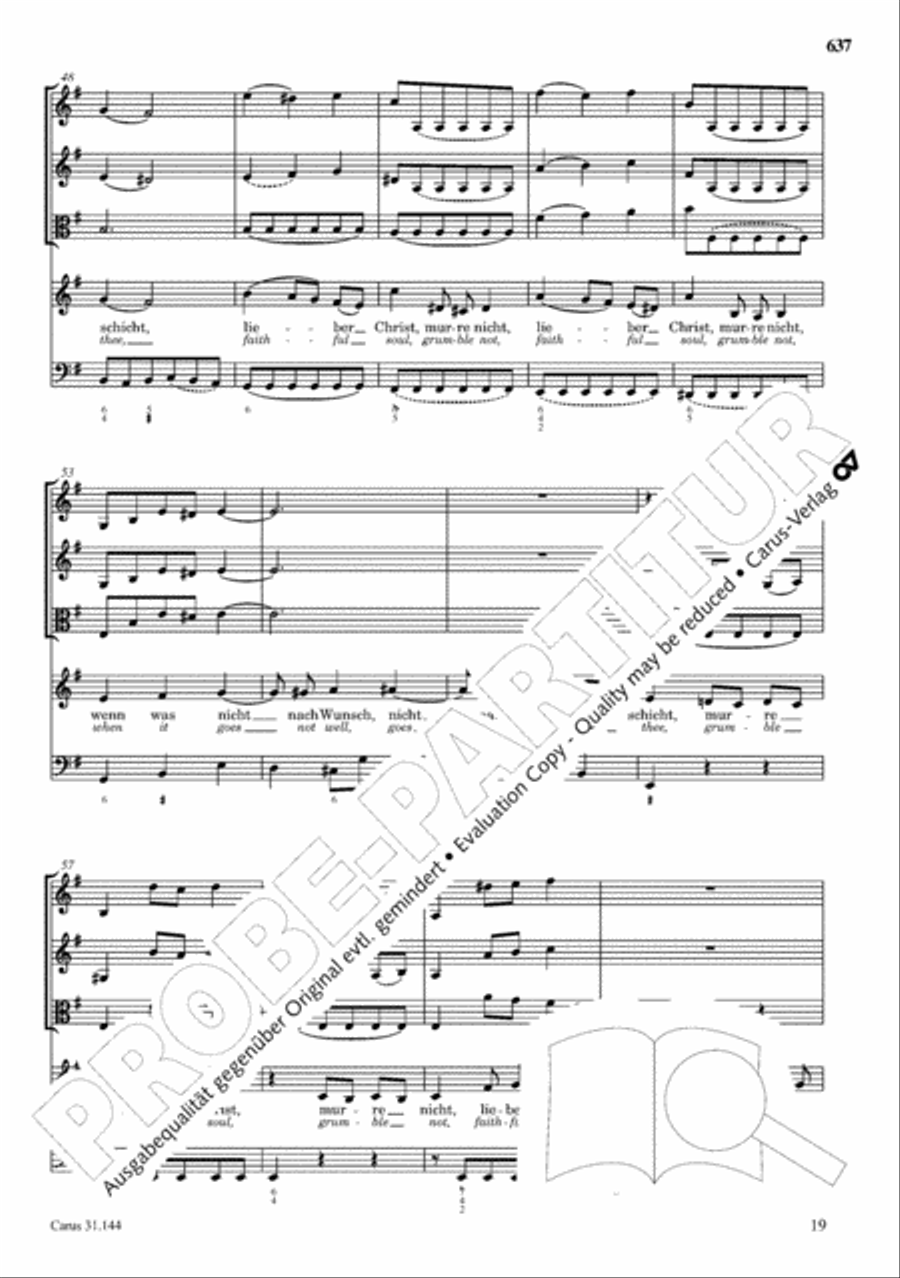 The Complete Sacred Vocal Works (Das geistliche Vokalwerk) Voice scores gallery preview page 636