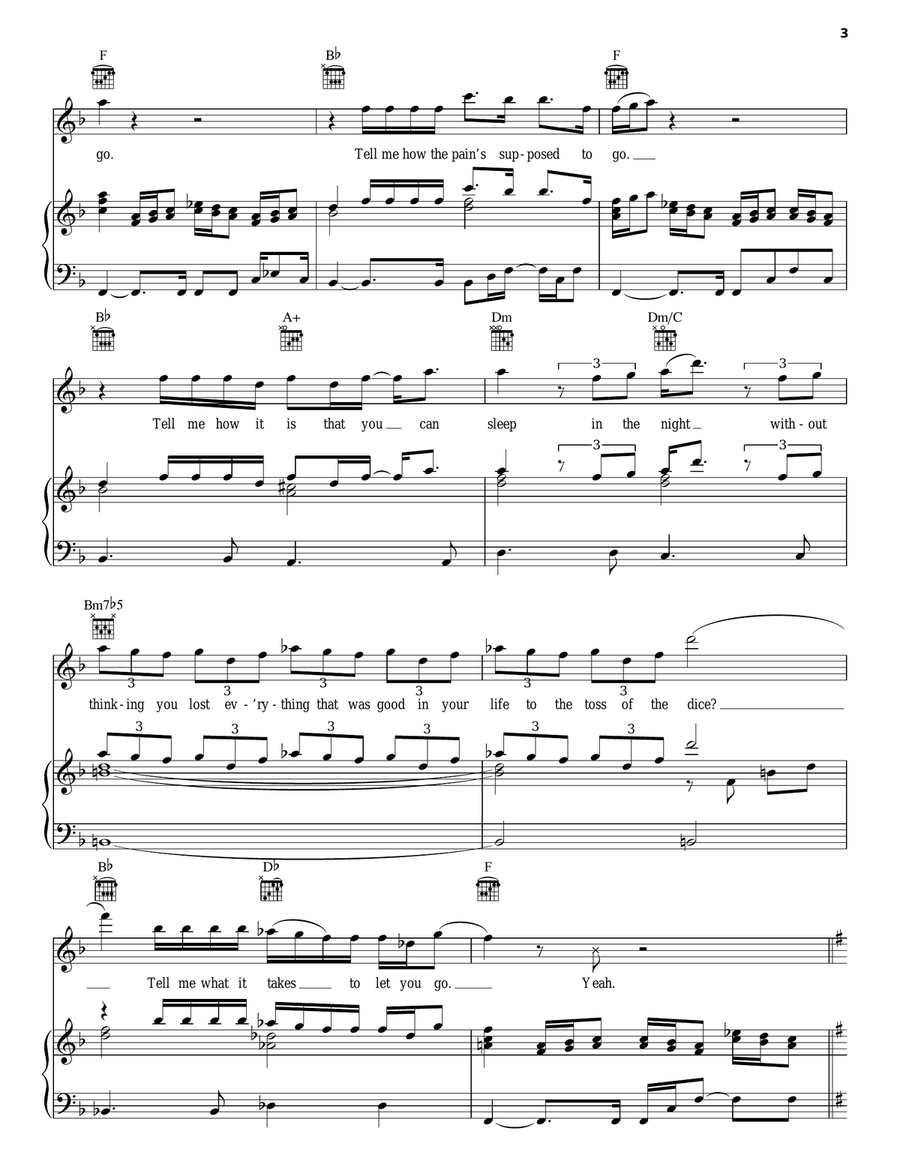 What It Takes Piano, Vocal, Guitar scores gallery preview page 3
