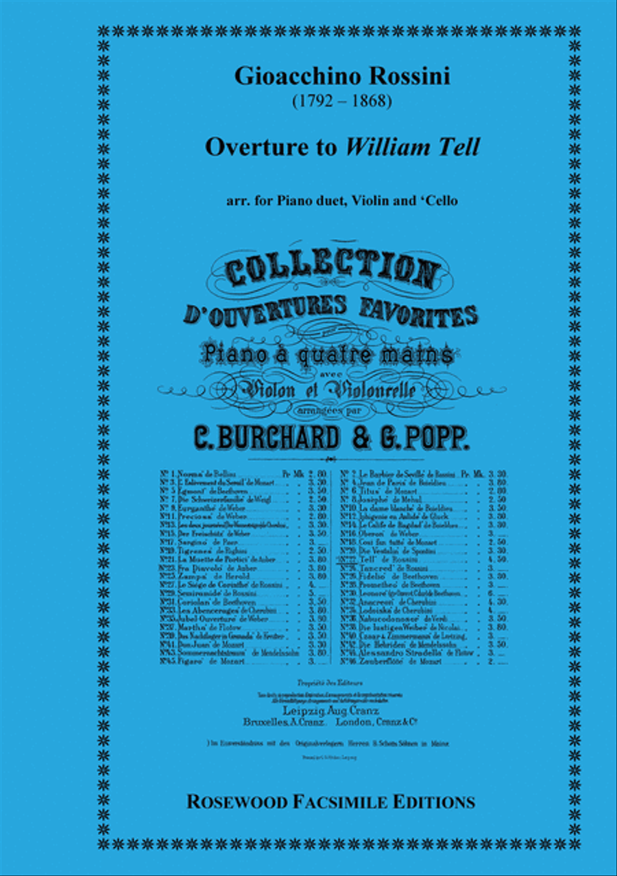 Overture to William Tell Violin scores gallery preview page 1