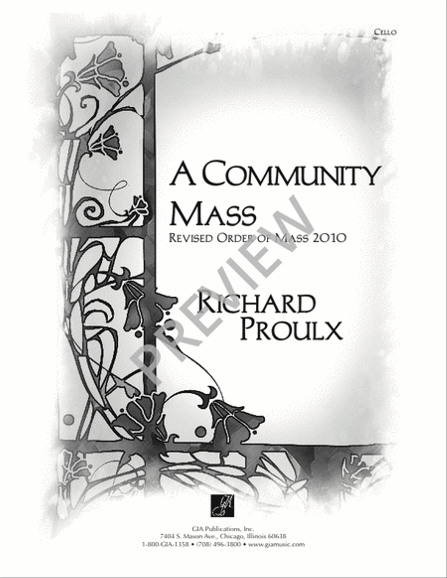 A Community Mass - String edition Flute scores gallery preview page 14