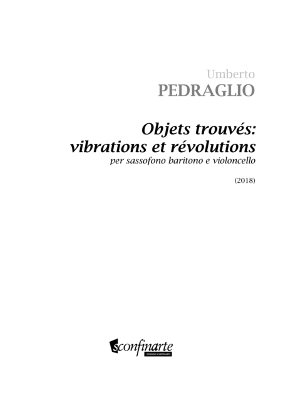 Umberto Pedraglio: OBJETS TROUVÉS: VIBRATIONS ET RÉVOLUTIONS (ES 1044) Baritone Saxophone scores gallery preview page 3