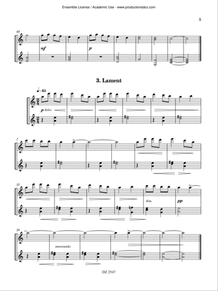 For Children, 32 Selected Pieces Classical Guitar scores gallery preview page 5