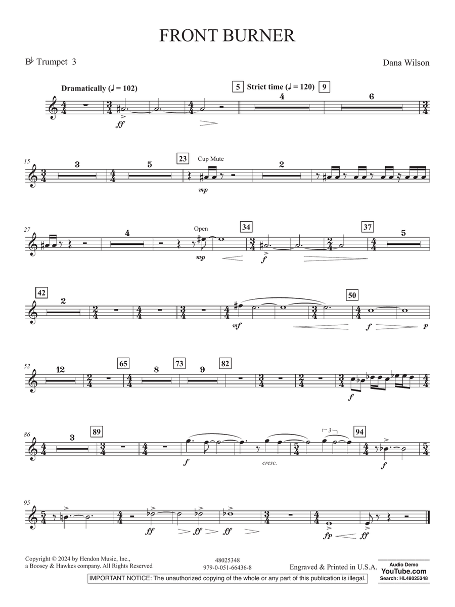 Front Burner - Bb Trumpet 3