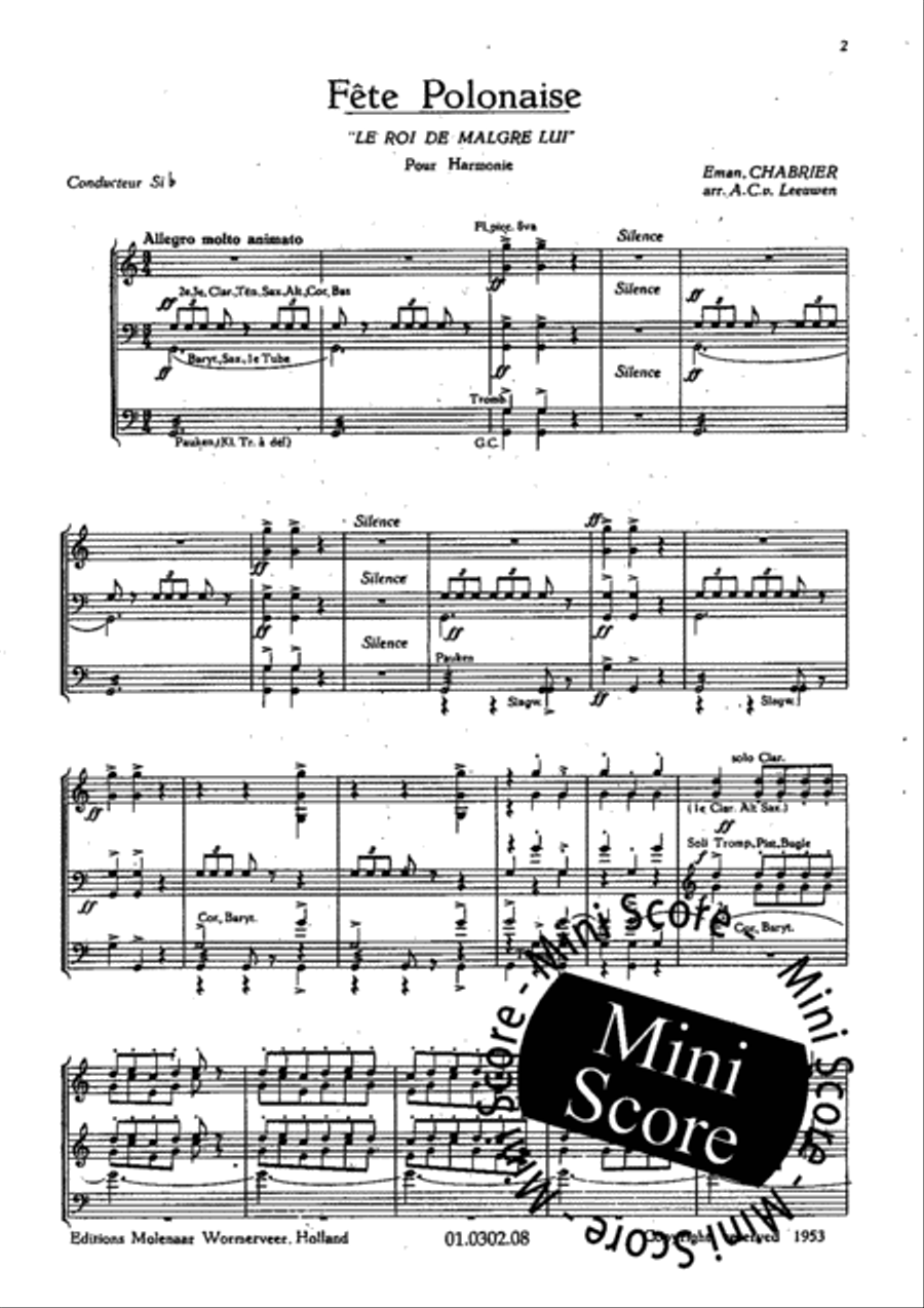 Fete Polonaise Concert Band scores gallery preview page 5