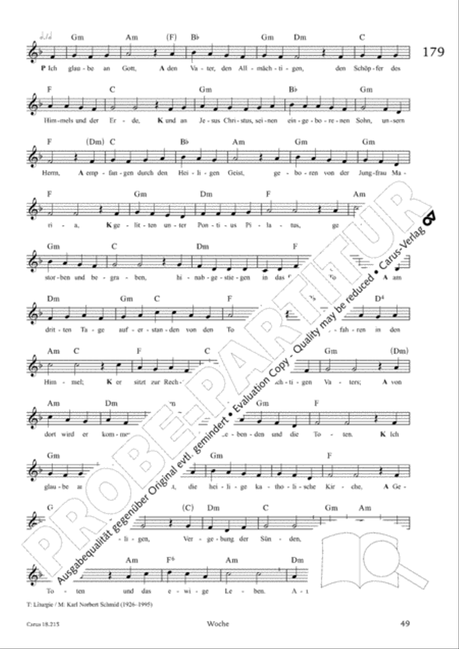 Gitarrenbuch zum Gotteslob Guitar scores gallery preview page 47