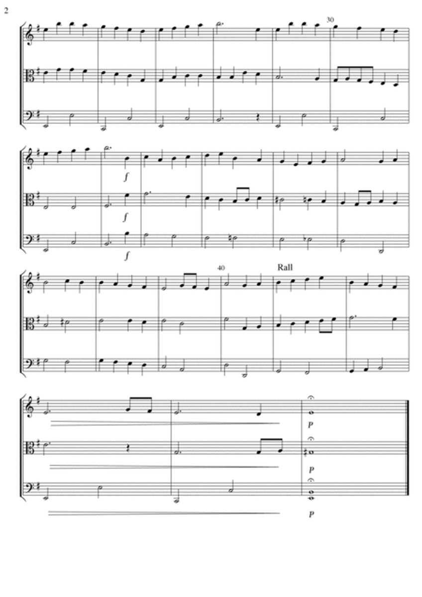 3 Lyrical English Christmas Carols for String Trio arranged by David Catherwood image number null