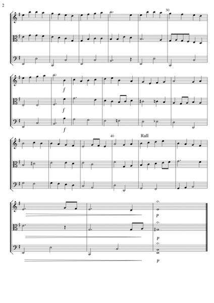 3 Lyrical English Christmas Carols for String Trio arranged by David Catherwood image number null