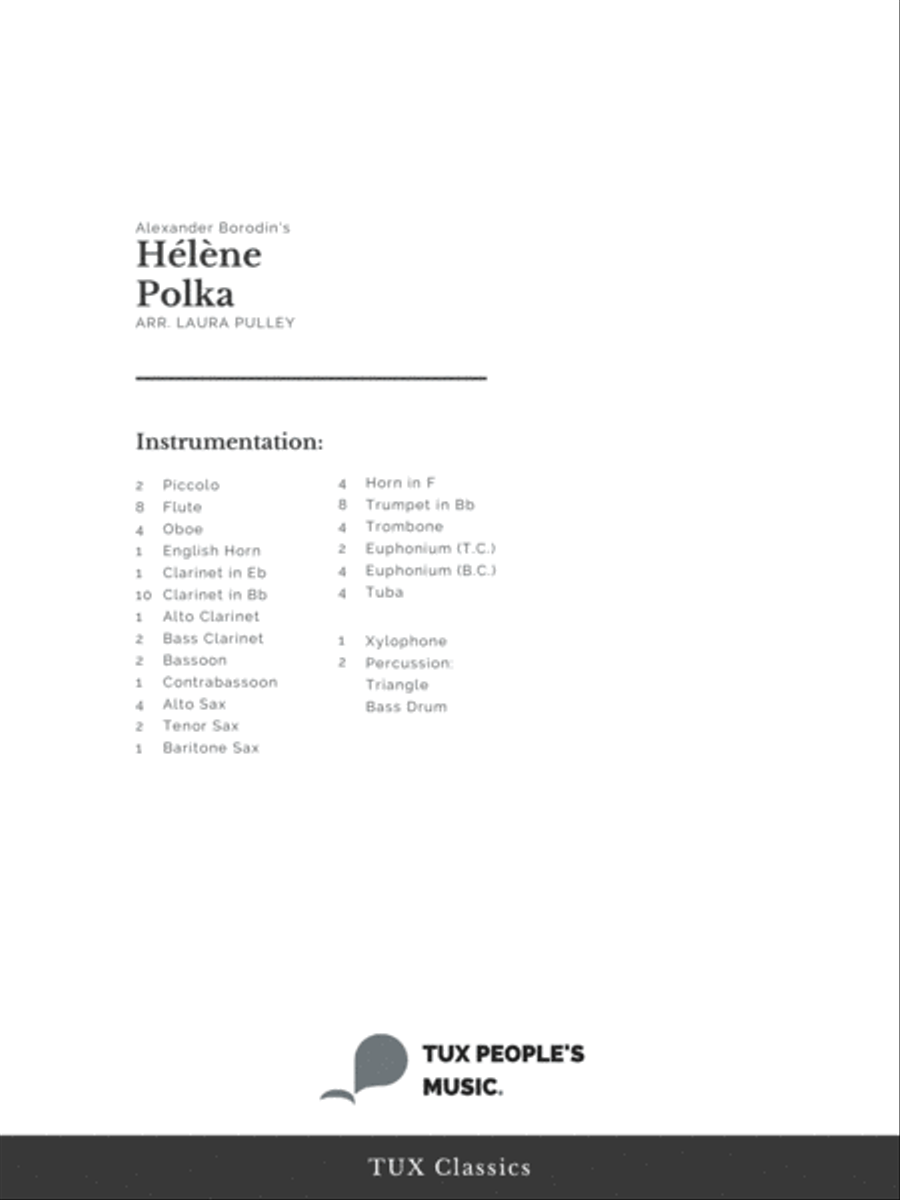 Hélène Polka Concert Band scores gallery preview page 2
